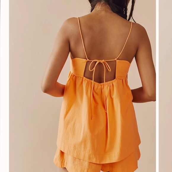 Free People Sweet Scallop Set in Papaya. Size XS. Worn twice, great condition - Picture 2 of 10